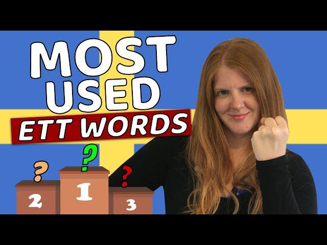 MOST used ETT words (Learn Swedish)