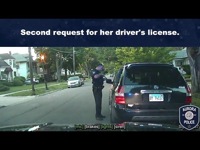 Aurora Police Traffic Stop - Dash Camera Video Release - APD Report: AUPR20009086