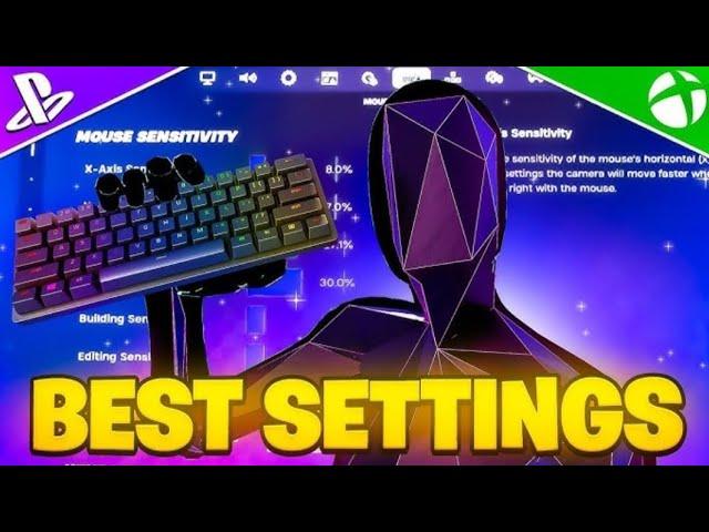 NEW BEST Keyboard & Mouse sensitivity + *Settings* in Fortnite Chapter 6 Season 2