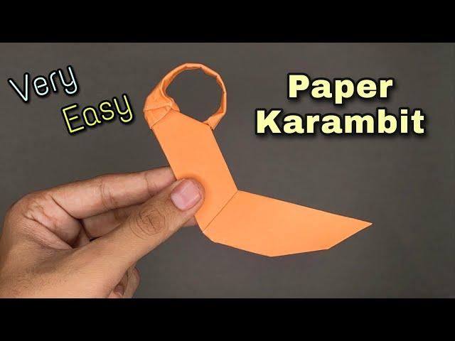 Origami Karambit Knife | Paper Knife | Origami Knife | Paper Karambit