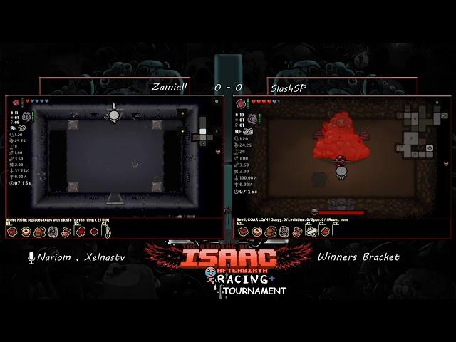 Zamiell vs SlashSP. The Binding of Isaac Racing + Tournament 2017