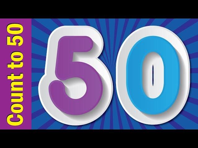 Count to 50 | Learn Numbers 1 to 50 | Learn Counting Numbers | ESL for Kids | Fun Kids English