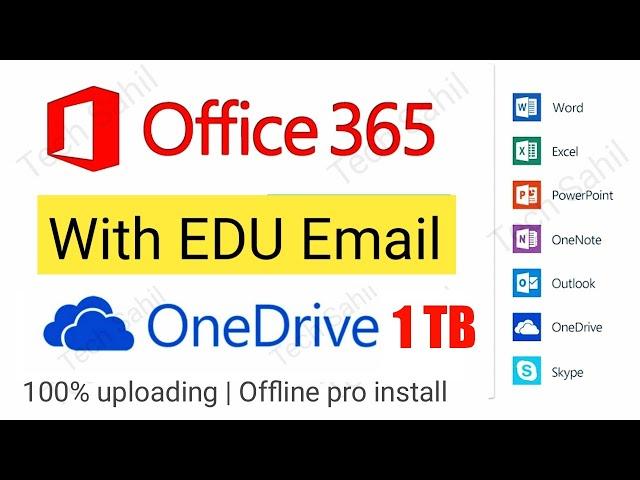 How To Get Free 1TB (terabyte) OneDrive With .EDU Email |  Microsoft Office 365 Free For Studens