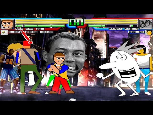 NICK54222 MUGEN: Team Dee Bee Kaw VS Team Dooby Dummy (Fernando Valadez)