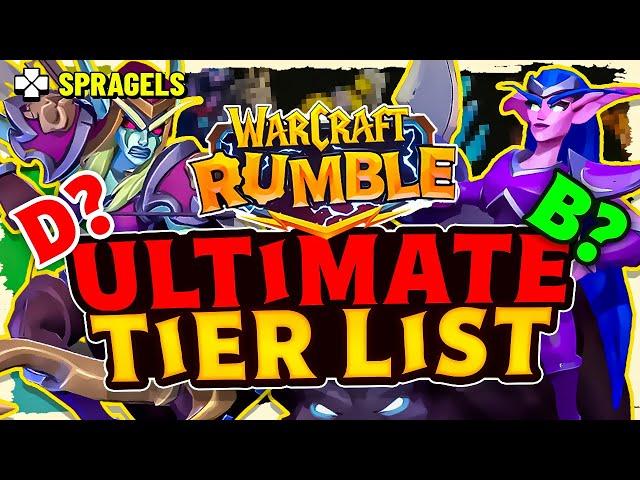 NEW Warcraft Rumble TIER LIST! *All Minis Ranked!*