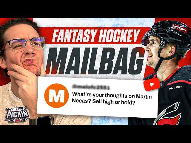 Fantasy Hockey Week 10 Mailbag: Time to Sell High on Martin Necas? | Cherry Pickin'