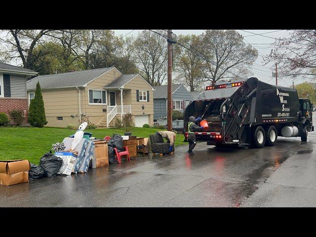 Garbage Truck Vs. Big Bulk Pile