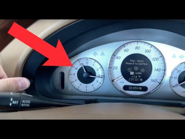 How To Set Your Clock on a 2008 Mercedes-Benz E350 (W211)