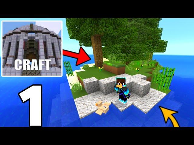 Minicraft small island survival gameplay walkthrough part 1 | Minicraft mizna survival gameplay