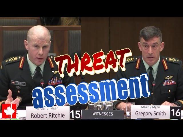 Military brass brief national defence standing committee on updated threat assessment