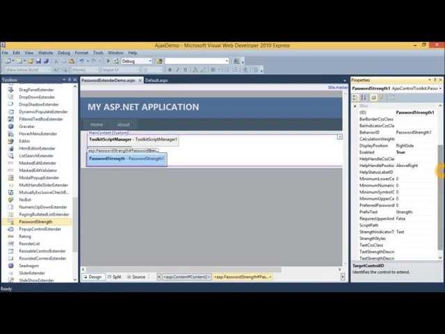 (Beginners) Asp.Net Ajax Tutorial - Password Strength Control