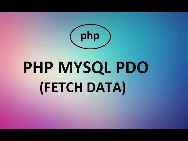 Php Mysql PDO Fetch All Records