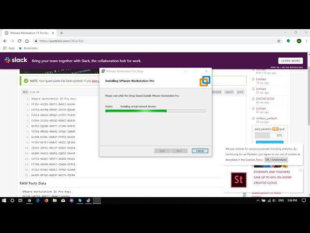 VMware Workstation 15 Pro Crack Key MAKE SURE TO TURN OFF YOUR WIFI WHEN ADDING THE KEY OR WONT WORK