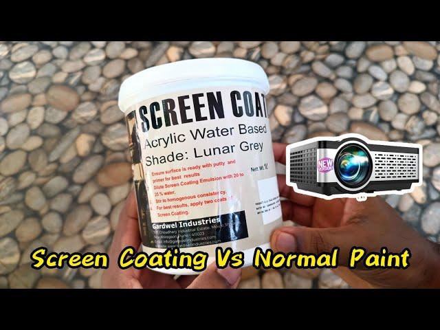 Screen Coating Paint Vs Normal Paint | Projector Screen Painting GARDWEL