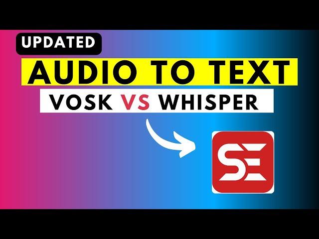 Updated Comparison Audio to Text via VOSK vs Audio to Text Via Whisper in Subtitle Edit 3.6.10