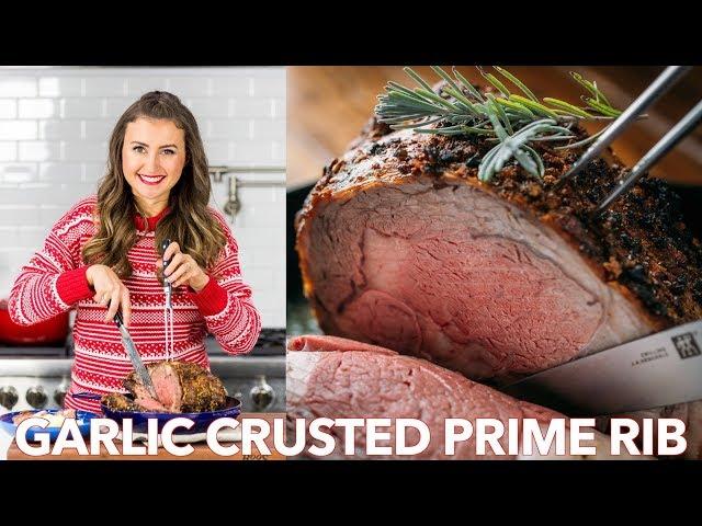 Garlic Crusted Prime Beef Rib Roast Recipe - Natasha's Kitchen