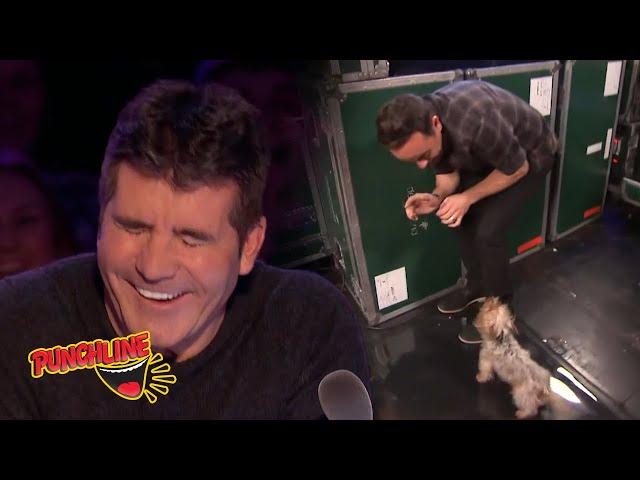 LOL! Ant Gets CHASED by a Dog on Britain's Got Talent!