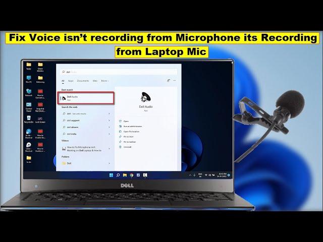 How to Fix Microphone Isn’t Working on Dell Laptop & How to Get Back Dell Audio | Windows 11 & 10