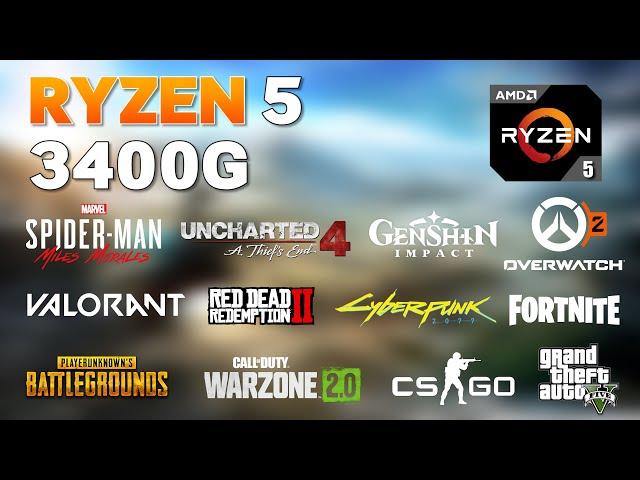 AMD Ryzen 5 3400G Vega 11 & 16GB RAM in 2023 - 12 Games Tested