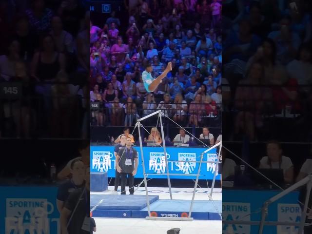 Simone Biles gets so much HEIGHT on Uneven Bars at World Championships 2023 #gymnast #simonebiles
