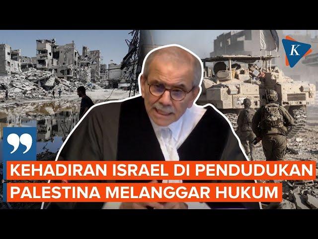 Mahkamah Internasional Tegaskan Pendudukan Israel atas Palestina Ilegal