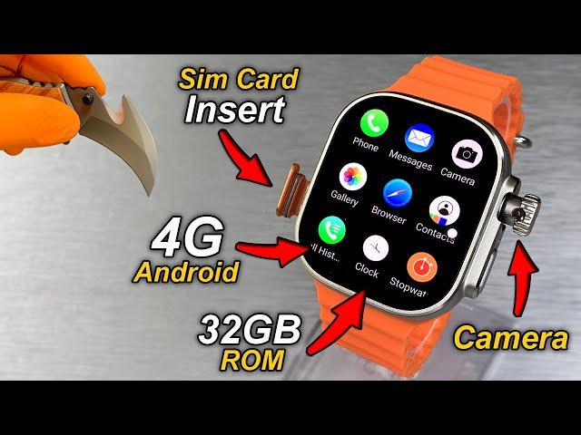 S9 Ultra (2) 4G Android SmartWatch With 8MP Camera & SimCard Insert️3GB RAM + 32GB ROM + HotSpot️