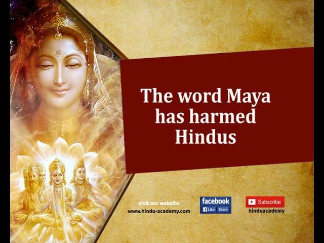 The word Maya has harmed Hindus |Jay Lakhani | Hindu Academy |