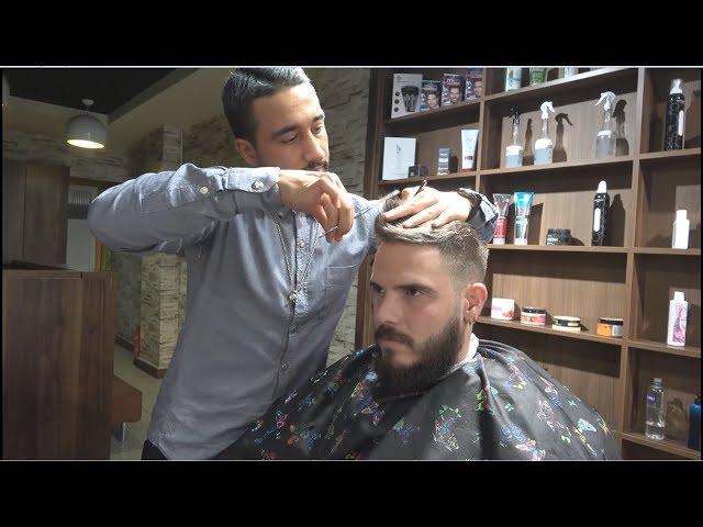 Traditional Relaxing Haircut and Style with Beard Trim By Turkish DaDa Barber