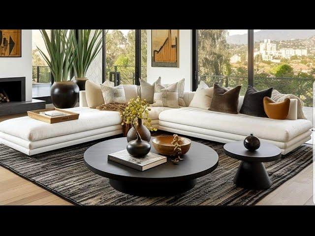 SOFT NEUTRAL LIVING ROOM DECORATING IDEAS 2024| INTERIOR DESIGNS