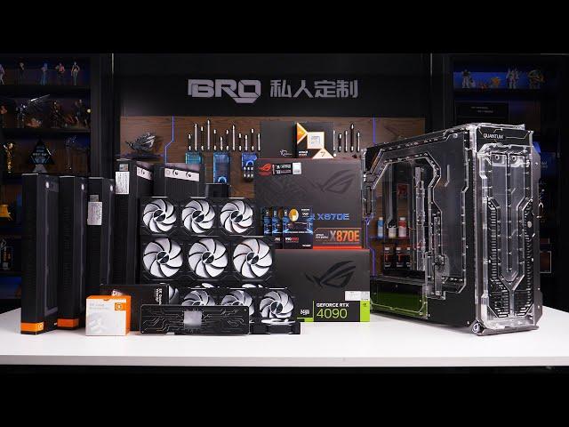 「BRO」4K Water Cooled PC Build Singularity Spectre 4 Quantum With AMD #9800x3d  .#pcbuild