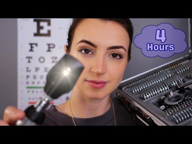 4 Hours of Eye & Ear Exams ASMR for Work or Sleep | Soft Spoken