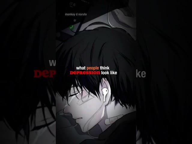 what depression looks like | depression whatsapp status |OTAKU #shorts #anime