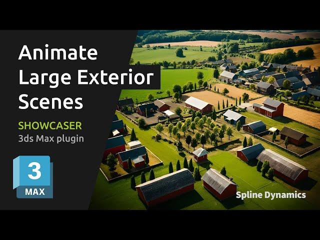 Animate Large Exterior Scenes in 3ds Max with Showcaser! | Sets, Layers & Animation Groups Tutorial