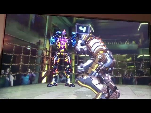 Real steel on the xbox 360 with my best friend. fighting bots