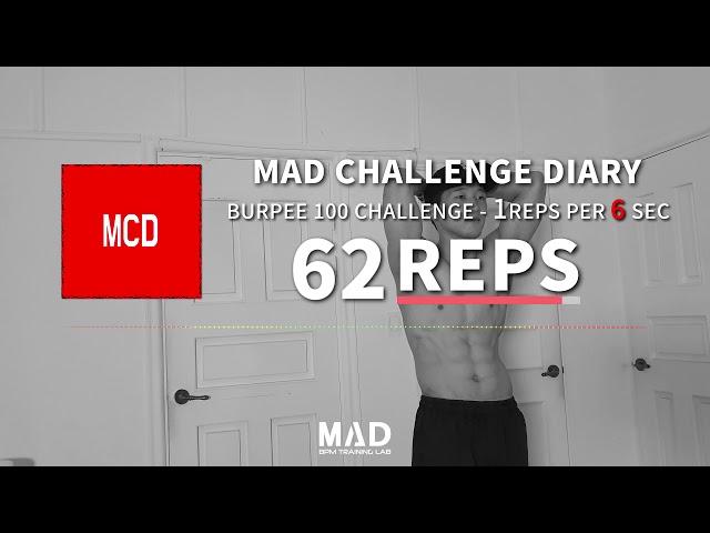 버피 100개 챌린지 음악_6초에 1회 | 100REPS CHALLENGE Workout MUSIC_1 REP per 6 Second!