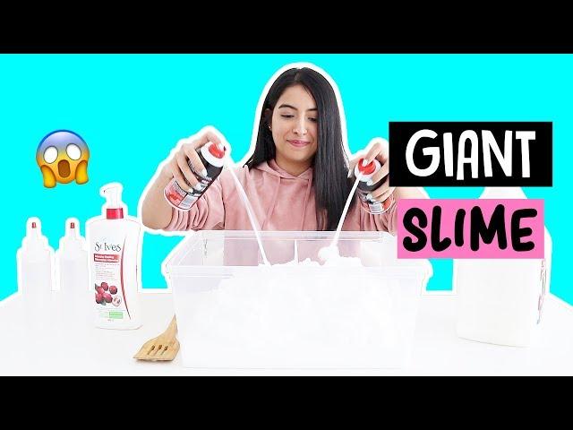 TRYING TO MAKE GIANT FLUFFY SLIME!