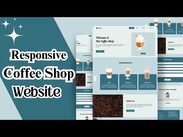 HTML, CSS & JS || Coffee Shop Website Design