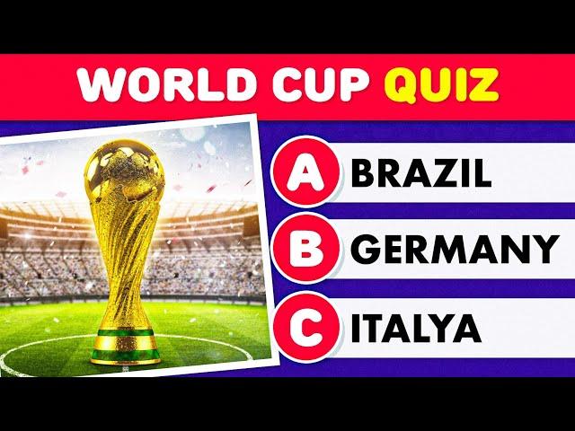 HOW MUCH DO YOU KNOW ABOUT THE WORLD CUP  | FOOTBALL QUIZ 2022