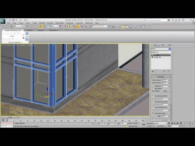 Modeling Techniques in 3ds Max - Part 3 - Curtain Walls