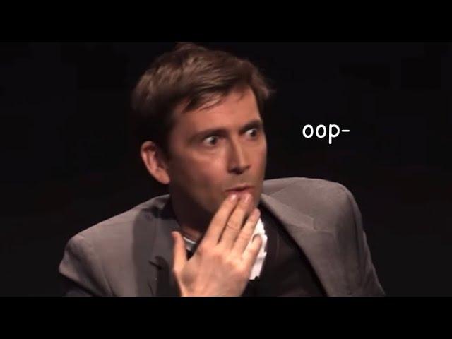 david tennant being...david tennant for a few more minutes