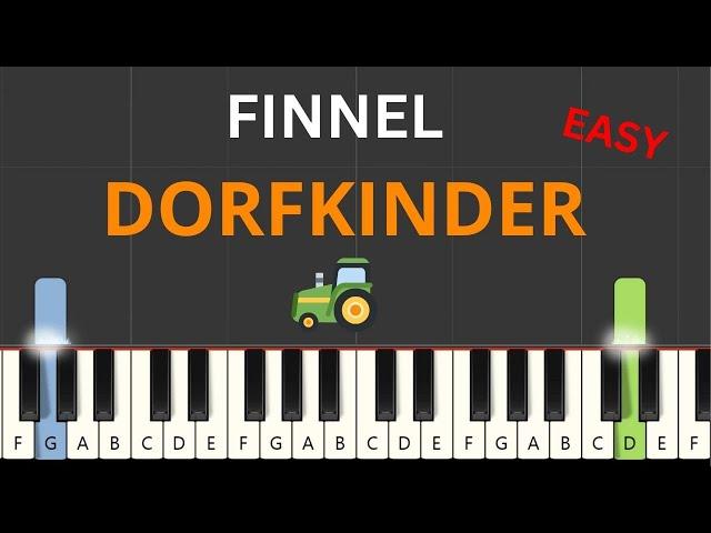 Finnel - Dorfkinder (Piano Tutorial) (+ Noten) #dorfkinderhaus