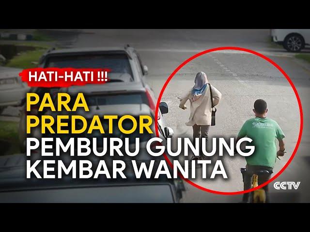 HATI HATI !!! - Para Predator Gunung Kembar Wanita | Rekaman CCTV