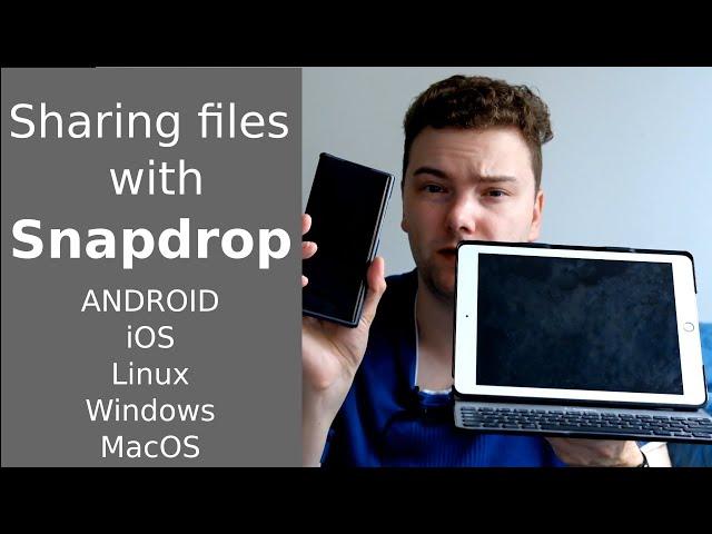 Sharing files with Snapdrop - iOS, Android, Linux, Windows, MacOS & more