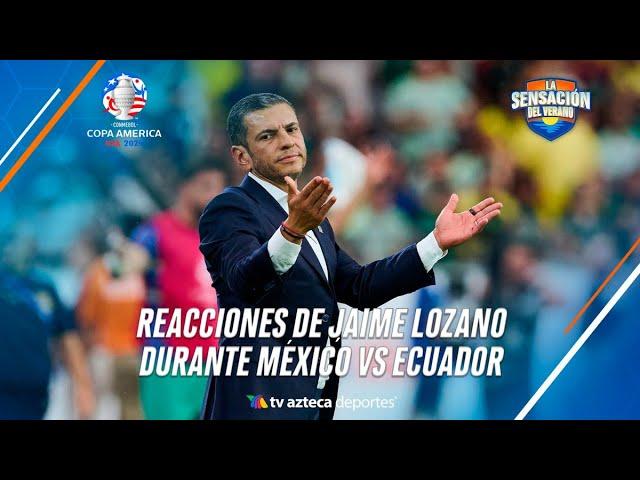 Todas las reacciones de Jaime Lozano en el partido México vs Ecuador | Presentado por Xtreme