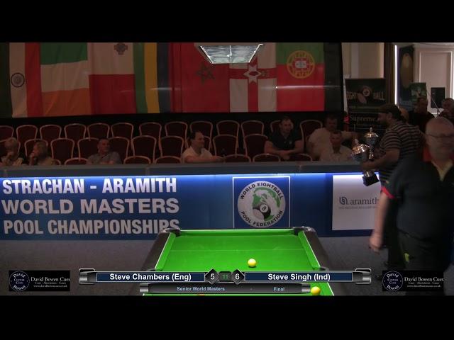 2019 Senior  World Masters - Final - Steve Chambers (Eng) v Steve Singh (Ind)