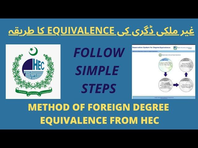 How to Get/Apply for Foreign Degree Equivalence Certificate From HEC || SHAJAR MARCUS | #hecpakistan