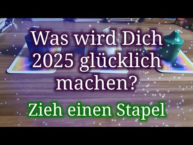 Was wird Dich 2025 glücklich machen? #grenzgenial #tarot #goodvibes #seelenorakel