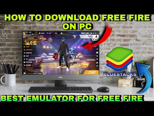 How to download free fire on PC 2024 | best bluestacks emulator version for free fire