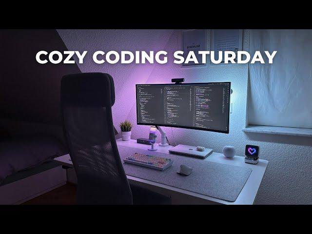 A Cozy Coding Saturday: No Commentary, Food,  Day In My Life