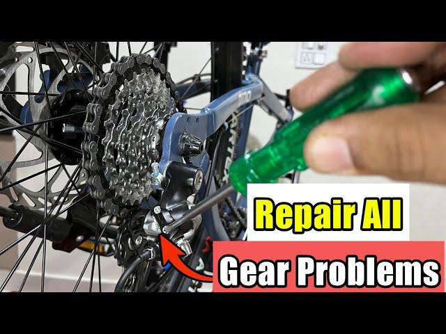 How to fix Gear Cycle Gears | Repair Shimano Gears at Home |Rear Derailleur Repair |Gear not working